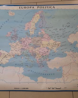 Carta geografica dell'Europa in grande formato