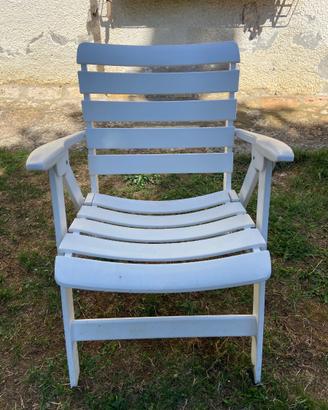 7 sedie da giardino pieghevoli in PVC marca Jung