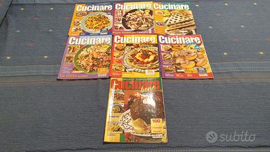 LOTTO 7 RIVISTE collana "CUCINARE BENE" (B)