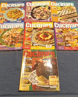 LOTTO 7 RIVISTE collana "CUCINARE BENE" (B)