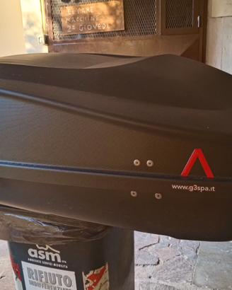 box auto da tetto con attacchi Mercedes e Fiat 
