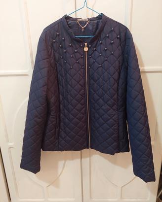 Piumino leggero  Liujo con perle blu notte tg.46 L