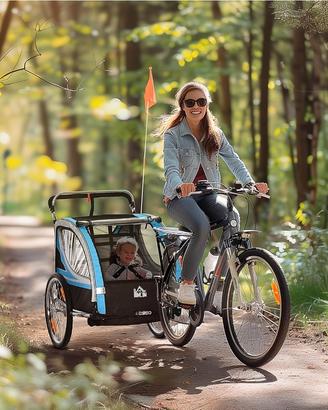 Carrozza passeggio bambini e animali per bici