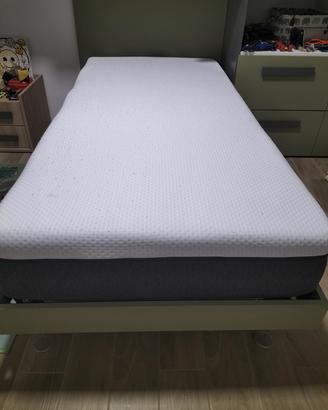 lettino singolo 90x190 con materasso 
