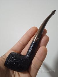 pipa leggera Rusticata Nera dritta Vintage 