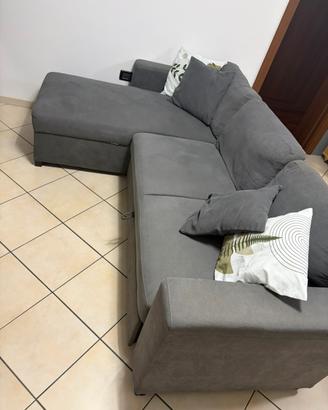 Divano letto angolare con penisola
