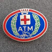 Spilla metallica vintage originale ATM Milano