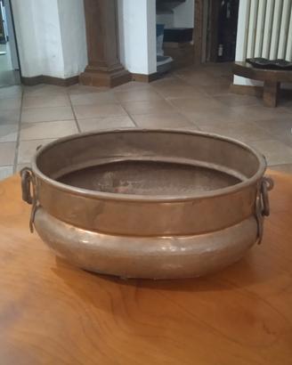 vaso in rame ovale