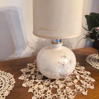 Lampada da Tavolo Vintage in Ceramica Decorata - S