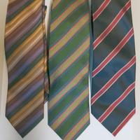 3 cravatte 100% seta 