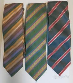 3 cravatte 100% seta 