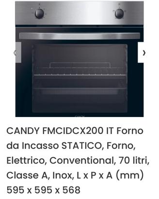Forno Candy nuovo ancora imballato