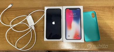 iPhone X 64 giga 100% batteria