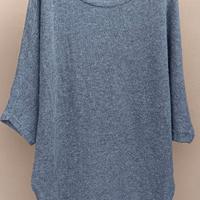 Maglia grigia maniche pipistrello Brandy Melville