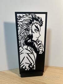 Quadretto Demon Slayer - Kyojuro Rengoku