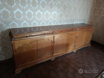 Credenza+tavolo+6sedie+madia in legno 