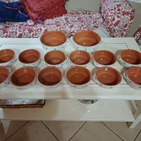 14 ciotole “Piral” in terracotta di Albissola
