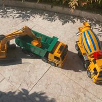 Set Bruder camion, betoniera e ruspa