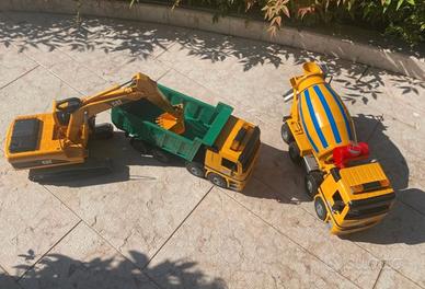 Set Bruder camion, betoniera e ruspa