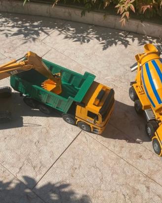 Set Bruder camion, betoniera e ruspa