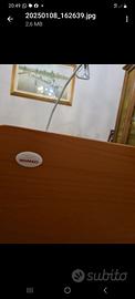 Letto per anziani  con sponde in legno Wemed