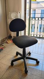 sedia studio ufficio con rotelle