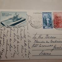 Cartolina 1953 SVIZZERA - Mostra LEONARDO DA VINCI