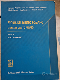 Storia del diritto romano e linee di diritto priv