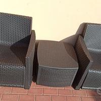 Salottino per esterno 2 poltrone
