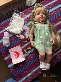 Bambola Reborn Full Body 49cm - Nuova con Accessor