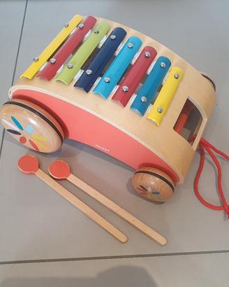 Janod - Tatoo Xylo Roller - xilofono trainabile