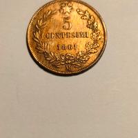 **Regno 10 centesimi 1861M VE II**