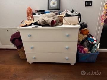 Cameretta in legno bambino e bambina