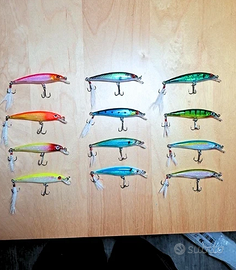 Lotto 12 minnow 9cm 7 Grammi