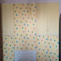 Armadio stagionale con cassettiera decoro palloni
