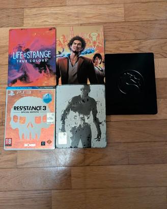 Steelbook Playstation e Xbox