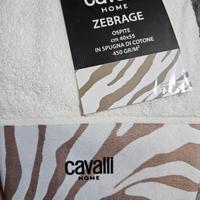 Asciugamani Ospite Cavalli Home - Bianco