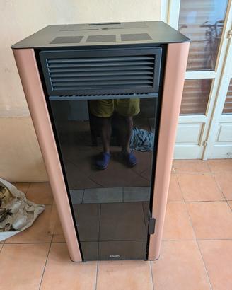 termostufa pellet Alysa new Idro 34 kW moka kalon