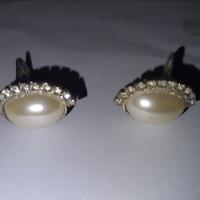 Orecchini con mezzo strass e stella