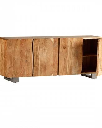 Credenza in Acacia e Metallo 150 cm per Soggiorno