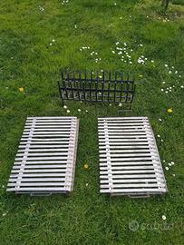 2 griglie barbecue + braciere per polenta e costa 