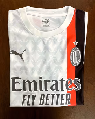 maglia ac milan bianca taglia S