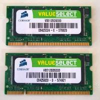 RAM 512MB DDR SODIMM Corsair Memory (VS512SDS333)