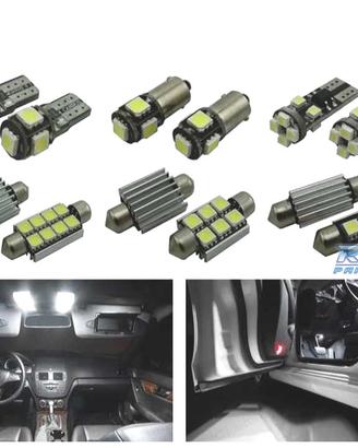 KIT 11 LAMPADE LED INTERNE PER MERCEDES CLASSE C C