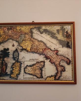 set di quadri cartine 