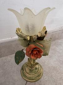 Lampada a forma di fiore vintage