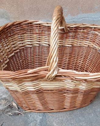 Cesta vimini artigianato Val d'Aosta