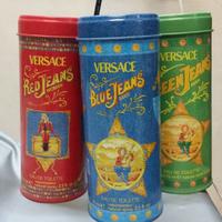 Versace jeans tre barattoli vuoti