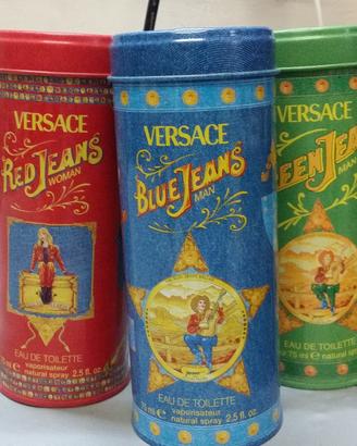 Versace jeans tre barattoli vuoti