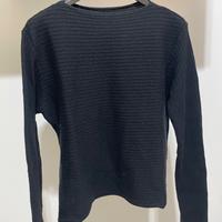 Maglia maniche lunghe da donna nero Taglia L